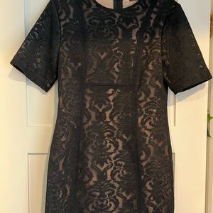 BCBGMaxAzria Black Lace Cocktail Dress